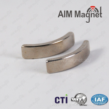 ISO certificate neodymium arc segment magnet